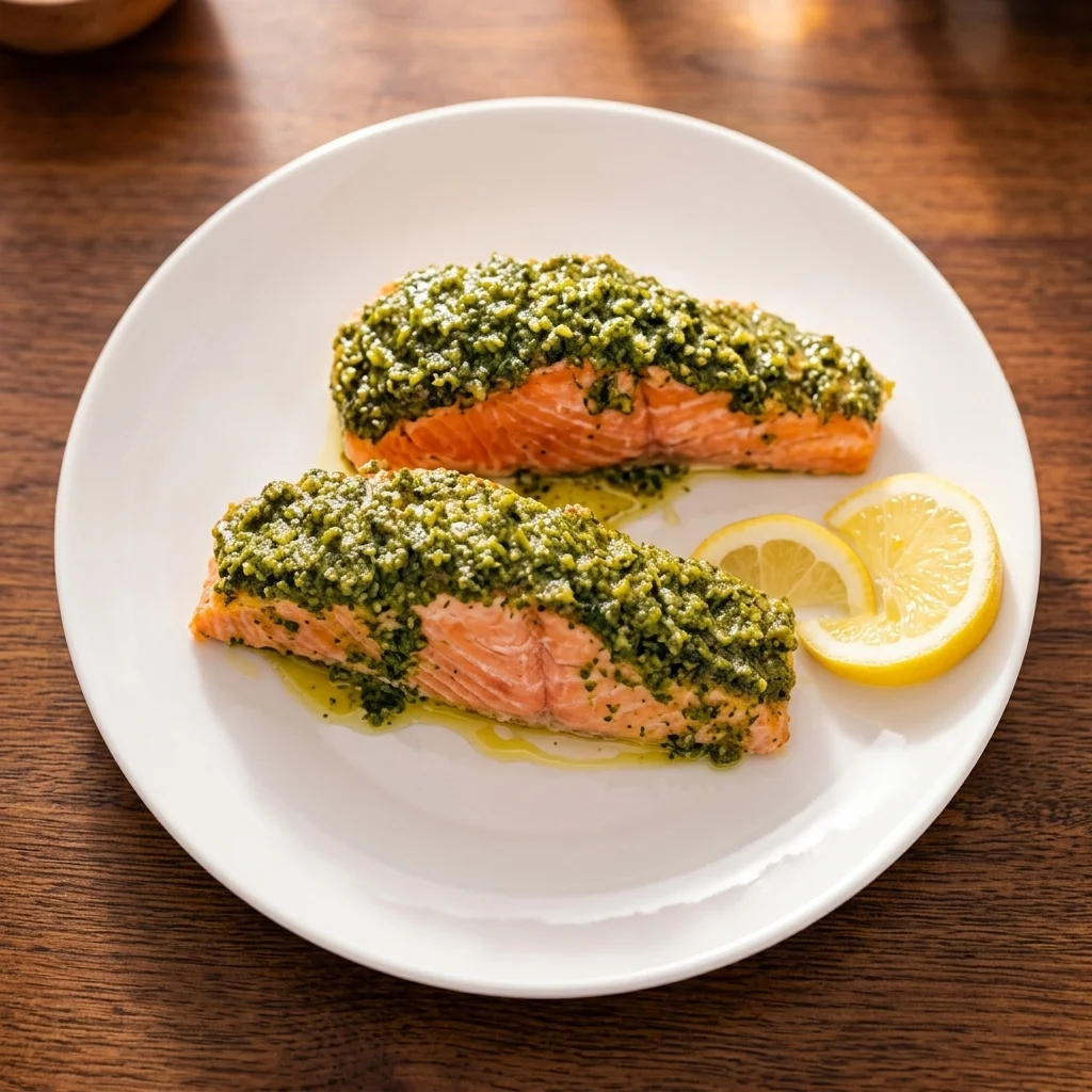 Pistachio-Crusted Salmon at BEERTALES Calgary - Chef's signature dish